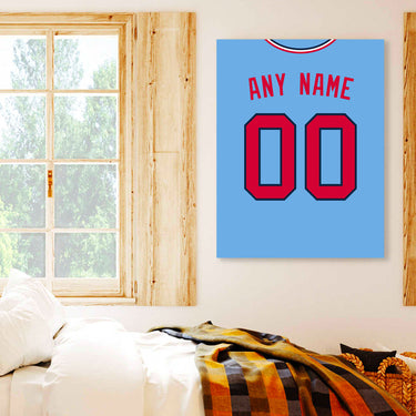 Minnesota Jersey Custom Canvas Print Wall Art for Boy Girl Men Women Baseball Personalized Canvas Art
